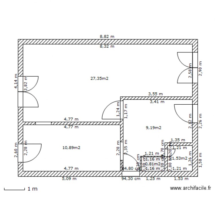maison rdc nb. Plan de 0 pièce et 0 m2