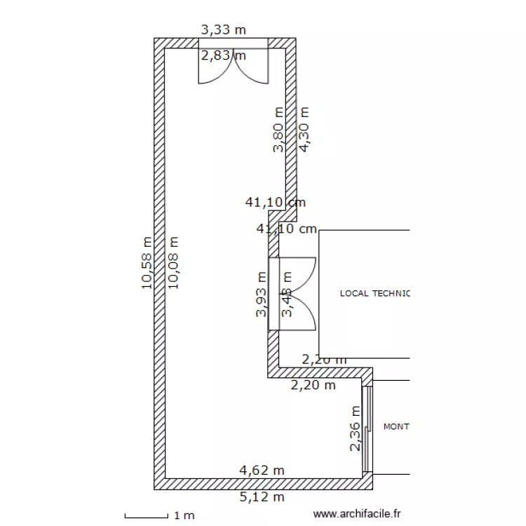 COULOIR. Plan de COULOIR. Plan de