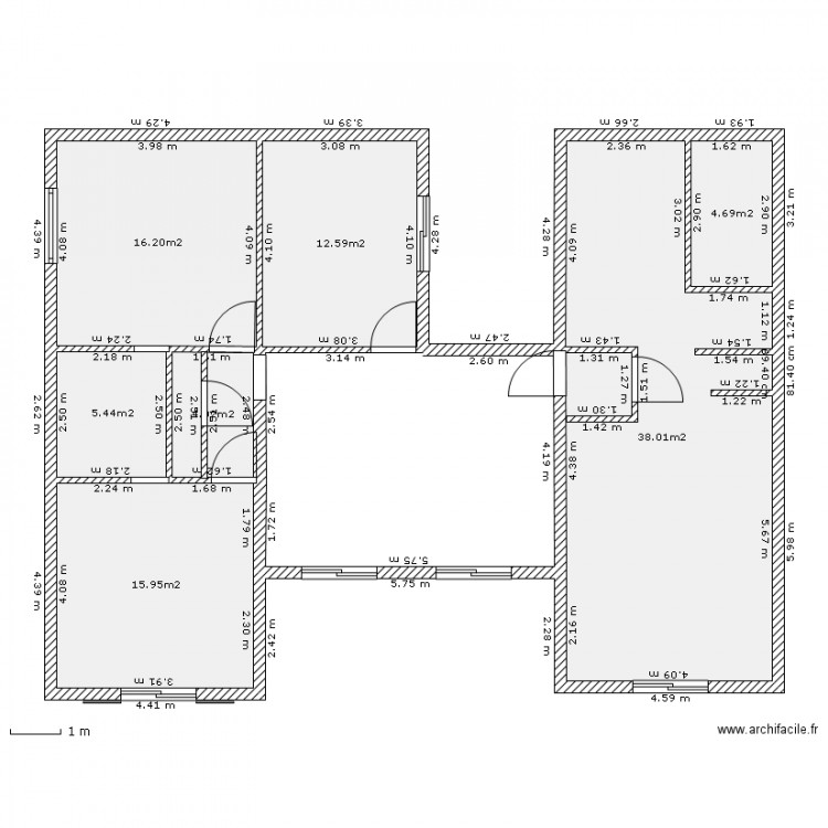 Projet Maison Ossature métallique. Plan de 0 pièce et 0 m2