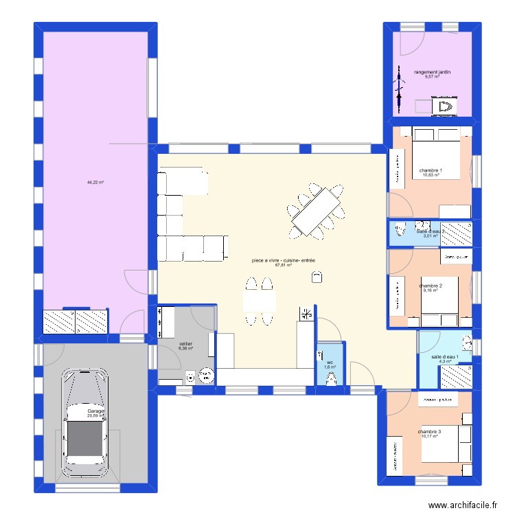 maisprol5. Plan de 11 pièces et 187 m2