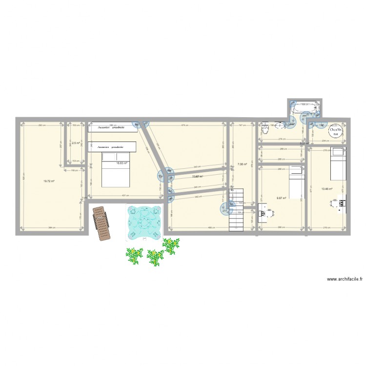 Cud rdc rénov. Plan de 0 pièce et 0 m2