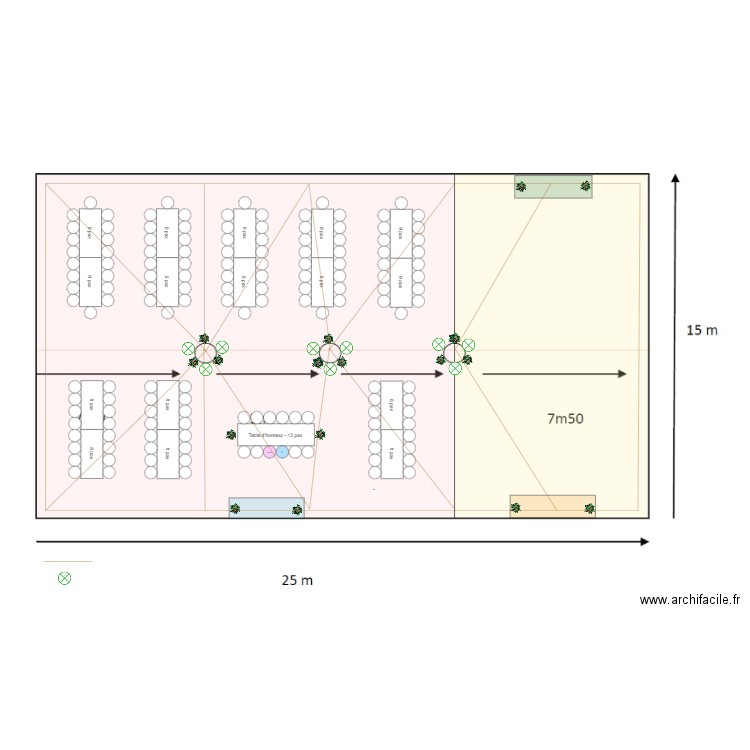 Plan de table modif. Plan de 0 pièce et 0 m2