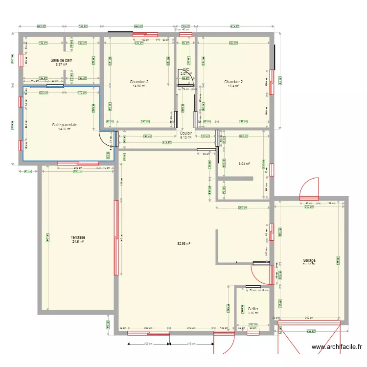 Bagatelle 3. Plan de 