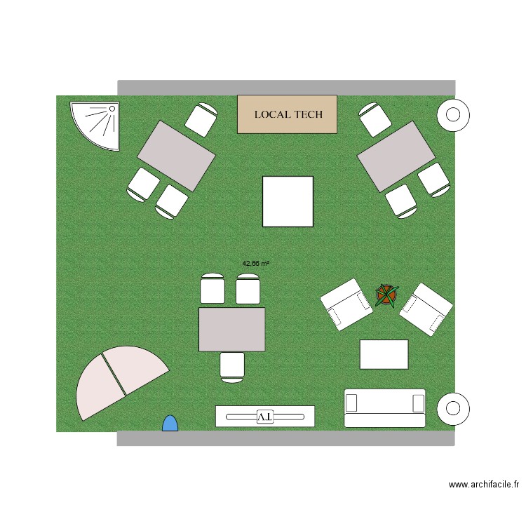 SALON. Plan de 0 pièce et 0 m2