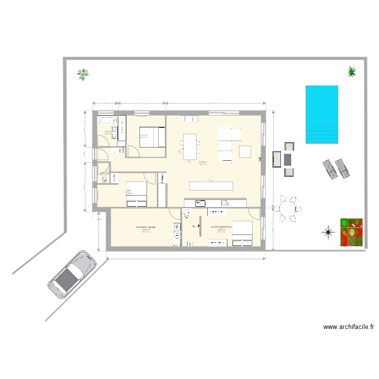 PLAN PLEIN PIED 5. Plan de 0 pièce et 0 m2