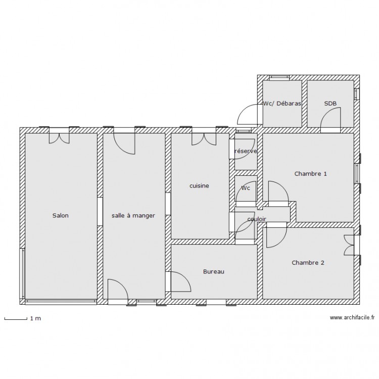 maison Hervé. Plan de 0 pièce et 0 m2