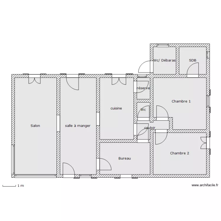 maison Herv&eacute;. Plan de 