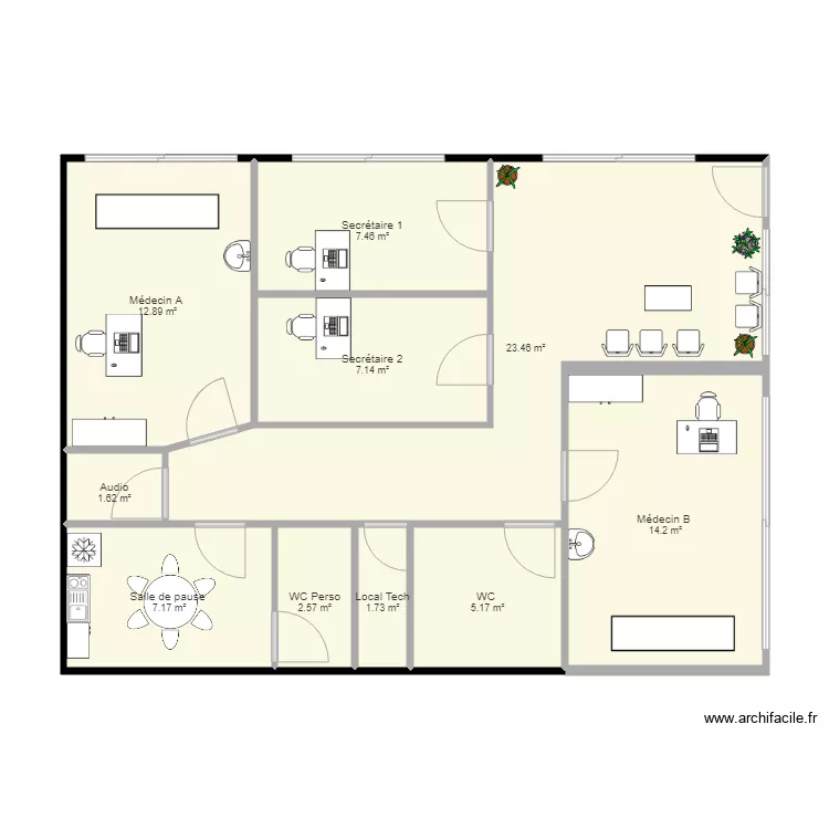 Conception architecturale . Plan de 