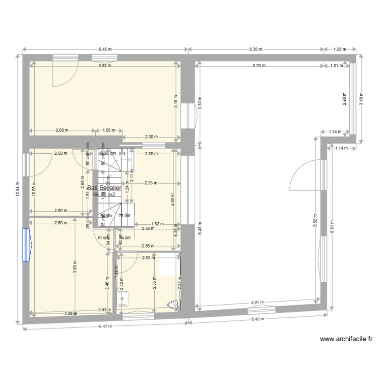 maison rdc 6 &eacute;tage. Plan de 0 pièce et 0 m2