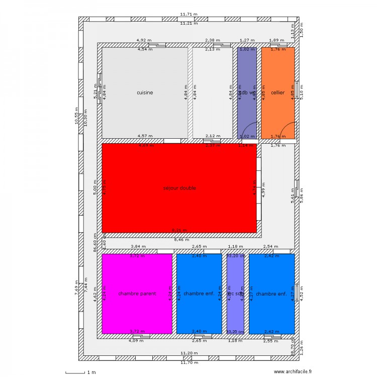 maison c.a.. Plan de 0 pièce et 0 m2