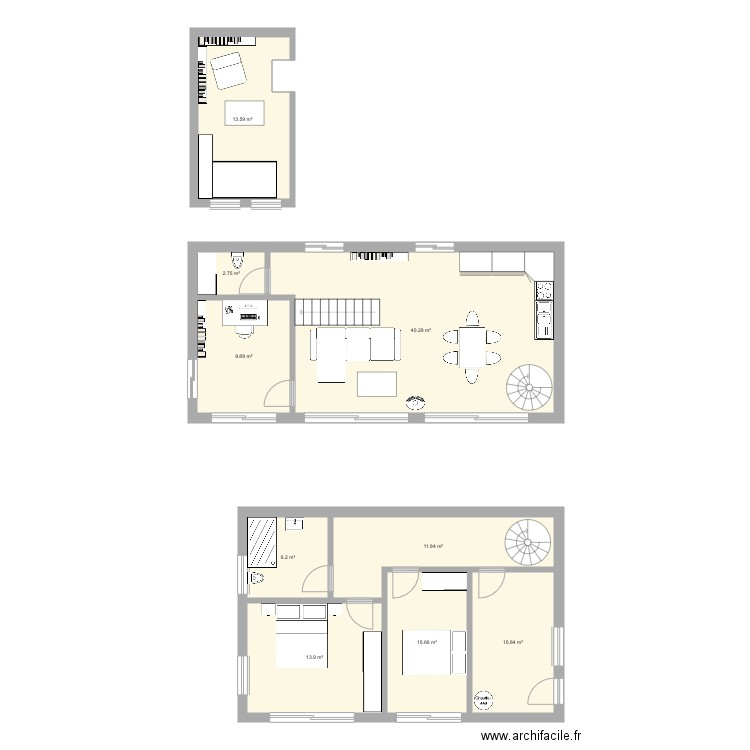 Maison Herbeys VF3. Plan de 0 pièce et 0 m2