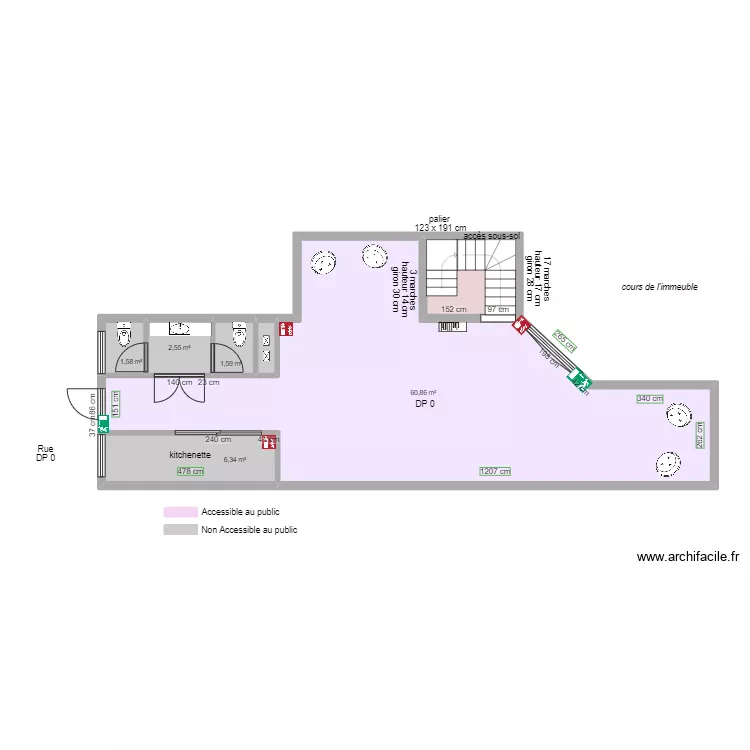 2 nd PEREIRE RECYCLAGE RECUPERATION AVANT TRAVAUX. Plan de 