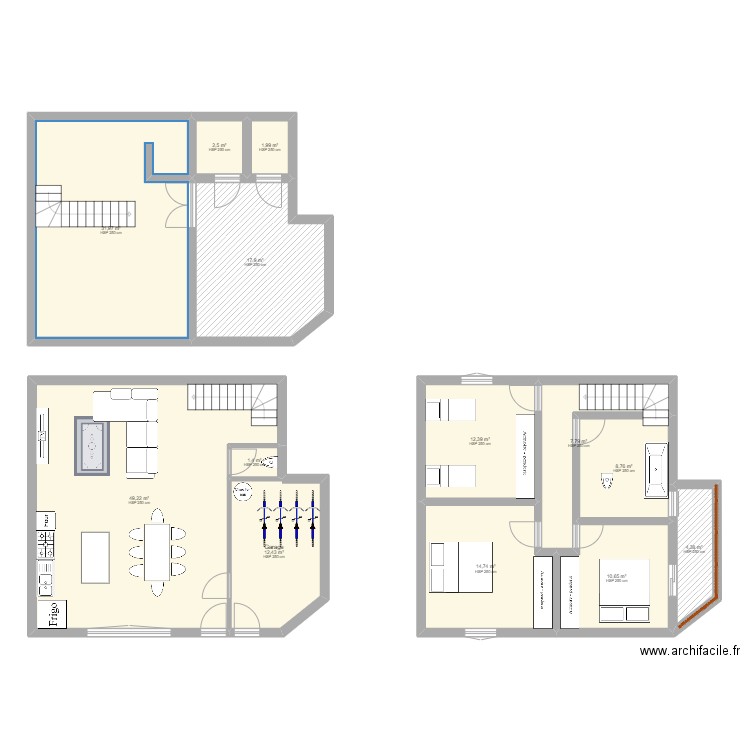 La_brée_V2. Plan de 13 pièces et 176 m2