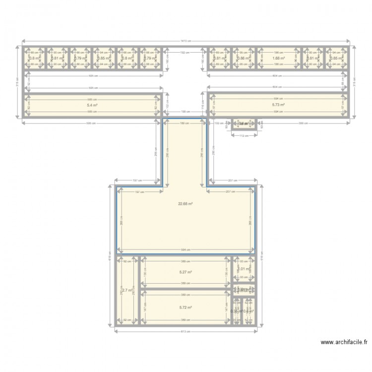 SARRAN RDC. Plan de 0 pièce et 0 m2