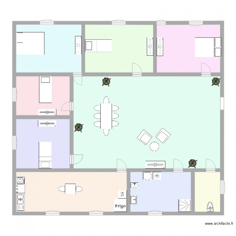 plan appartement 180 m2