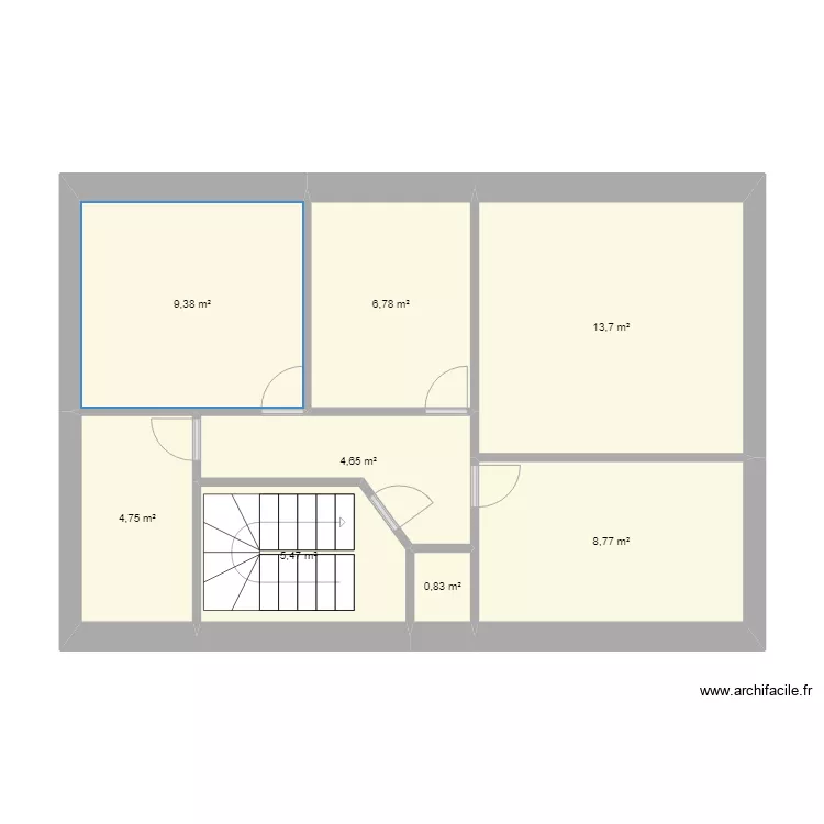 TIPHINE R+1. Plan de 