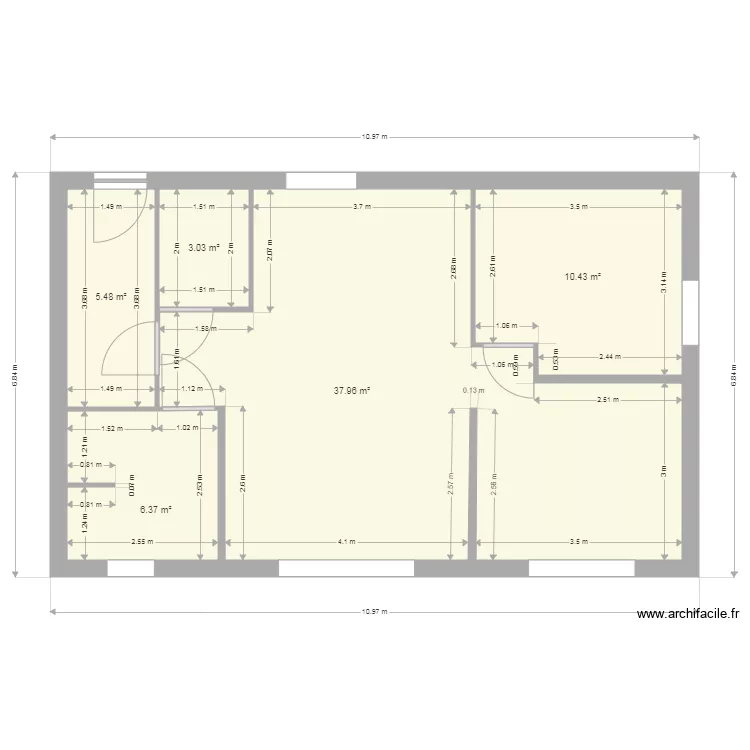 maison 0. Plan de 