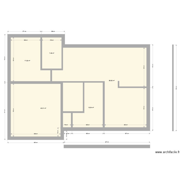 plan maison 16x12 avec CH rez et double garage. Plan de 0 pièce et 0 m2