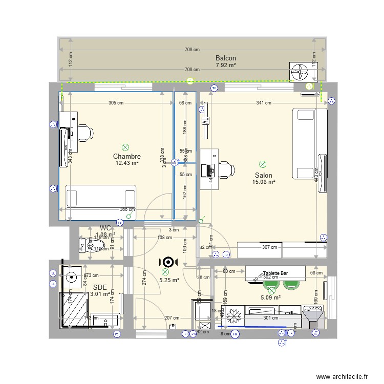 Le CANTER option entrée. Plan de 0 pièce et 0 m2