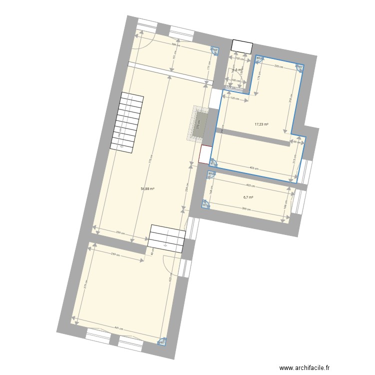 Cloisons3. Plan de 0 pièce et 0 m2