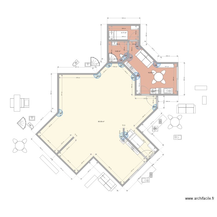 new 4. Plan de 21 pièces et 326 m2