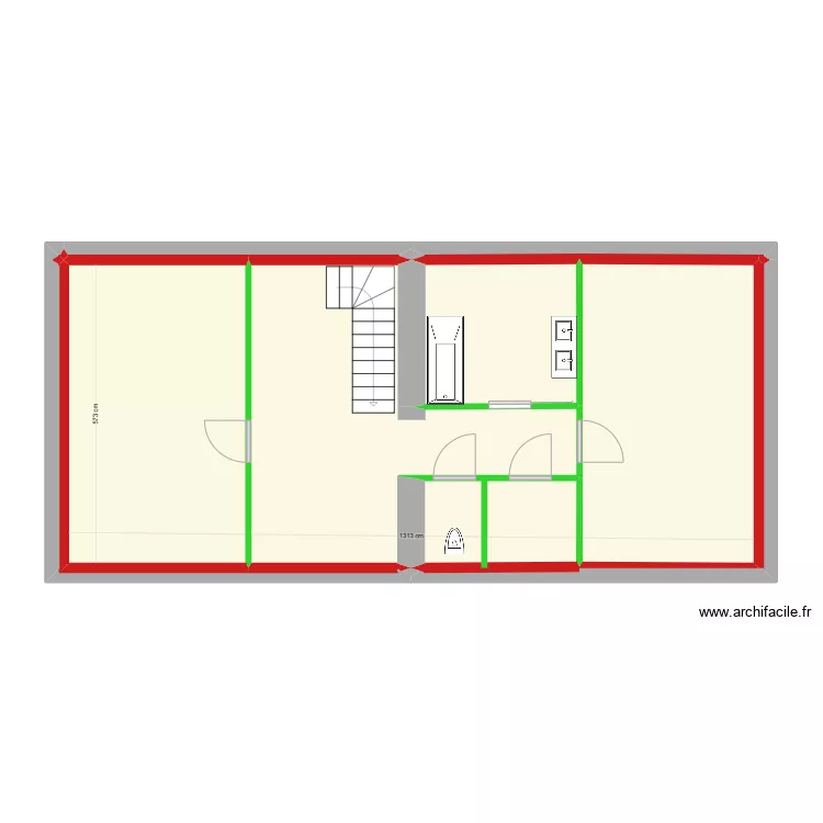 VIGOUREUX ETAGE. Plan de 
