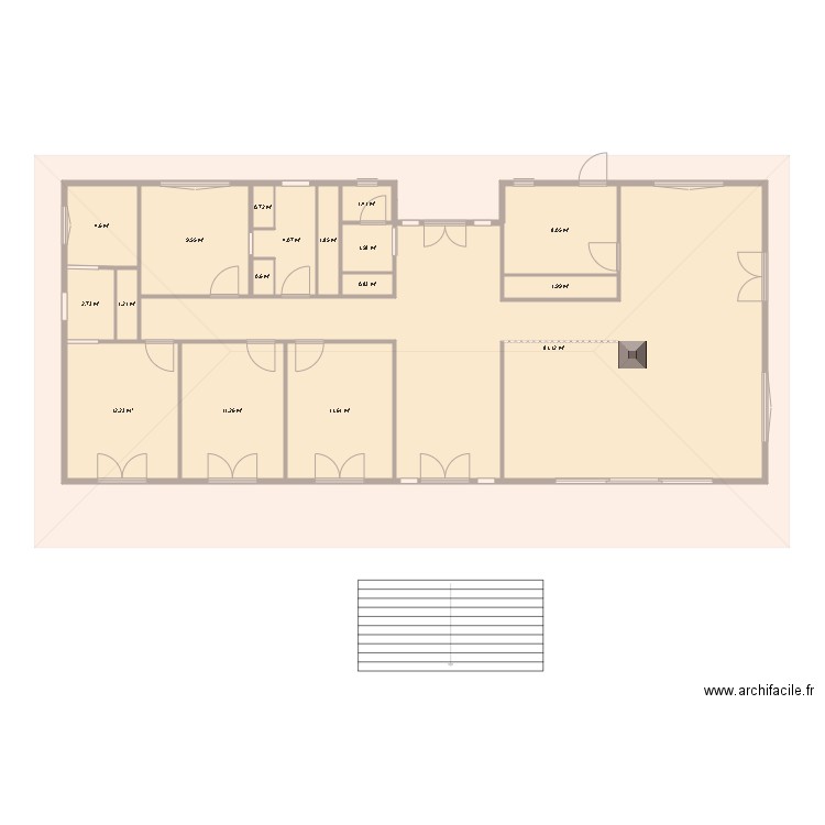 wooden house bis. Plan de 0 pièce et 0 m2