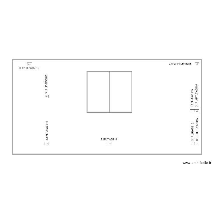 wall 5 living desk plugs X 3. Plan de 0 pièce et 0 m2