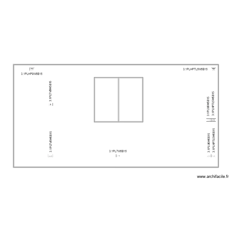 wall 5 living desk plugs X 3. Plan de 