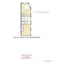 plan de masse 160 Valentin Hauy 80000 AMIENS appartement 2 1er étage