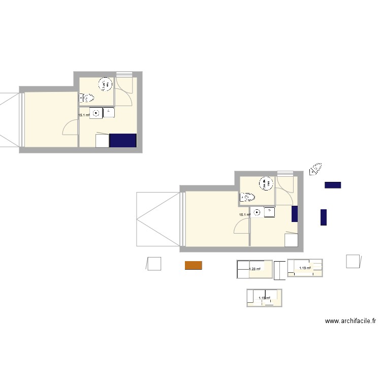 Garage. Plan de 0 pièce et 0 m2