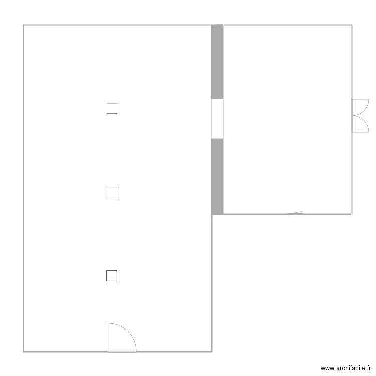 Magasin. Plan de 0 pièce et 0 m2