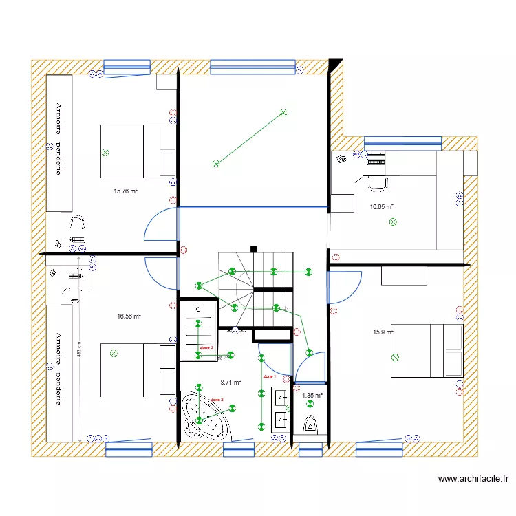 PLAN ELEC ETAGE. Plan de 