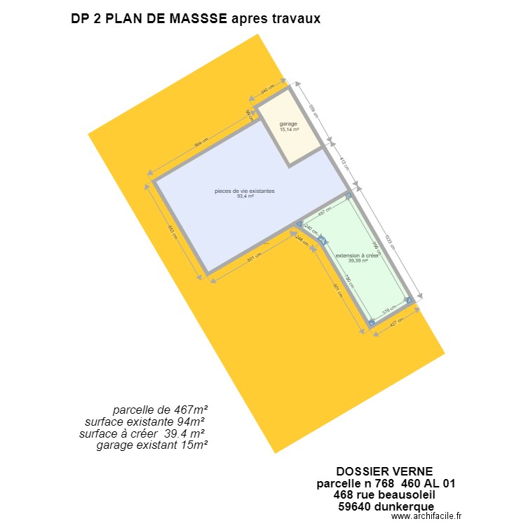 verne DP2 . Plan de 0 pièce et 0 m2