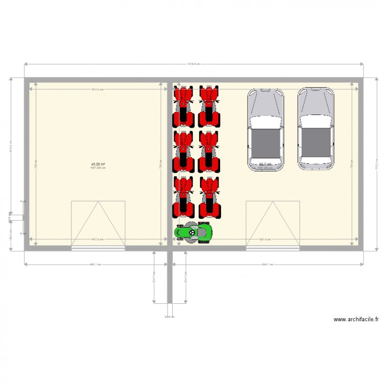 GARAGE. Plan de 0 pièce et 0 m2