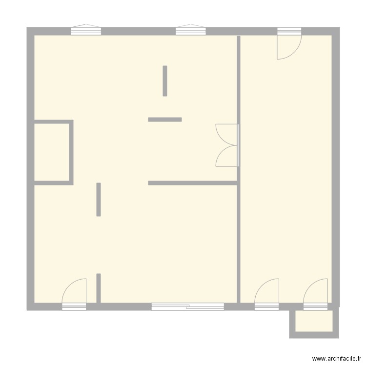 armand barbes rdc 2. Plan de 0 pièce et 0 m2