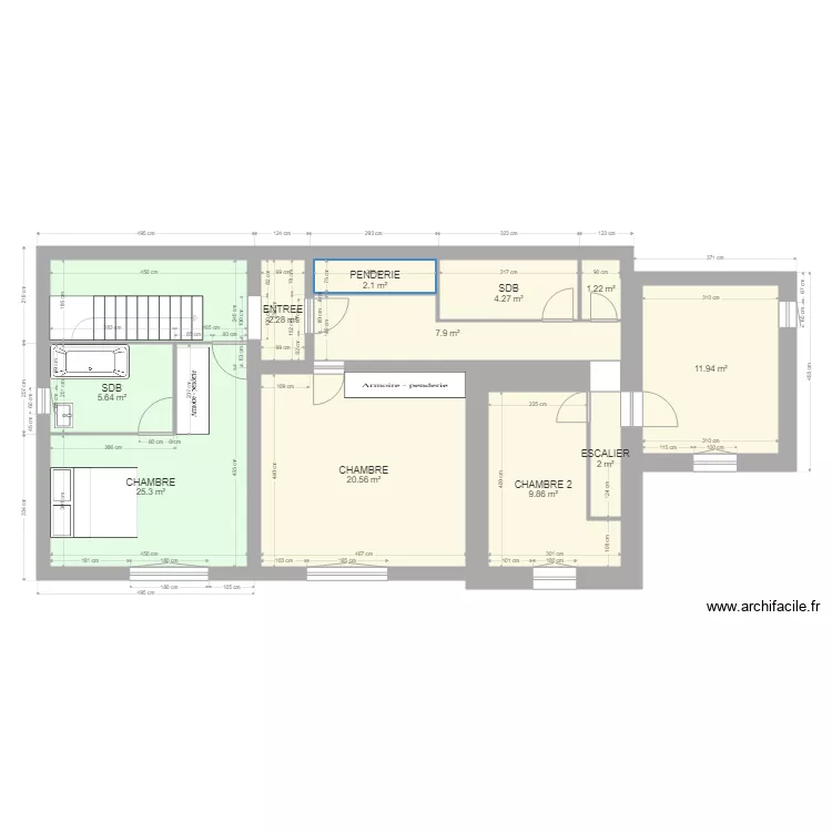 PROJET ARNAUD ETAGE. Plan de 