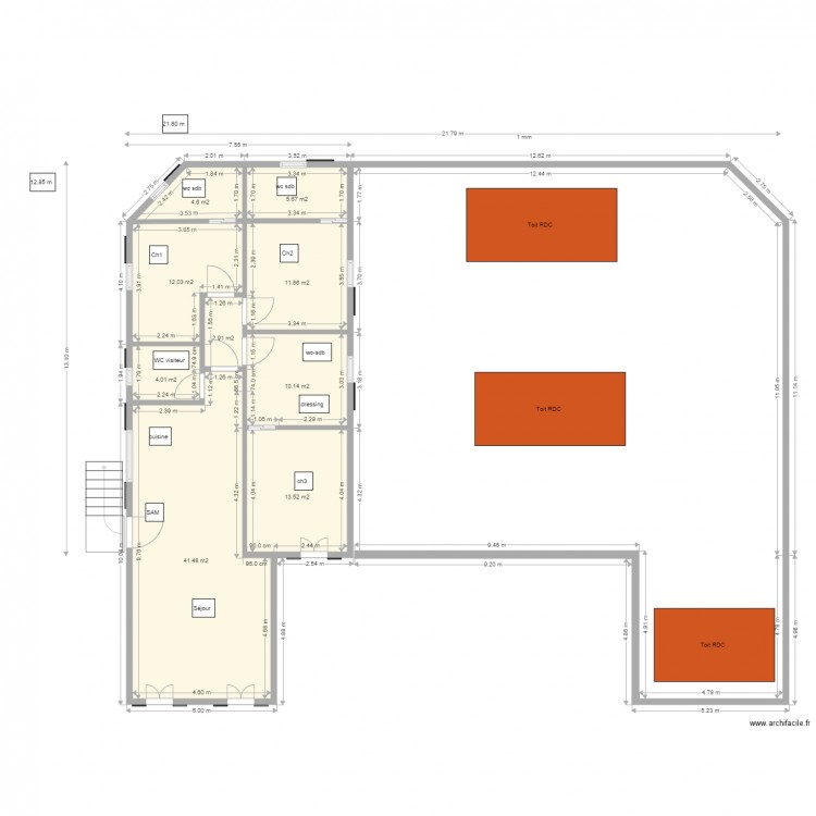 Etageoption2 . Plan de 0 pièce et 0 m2