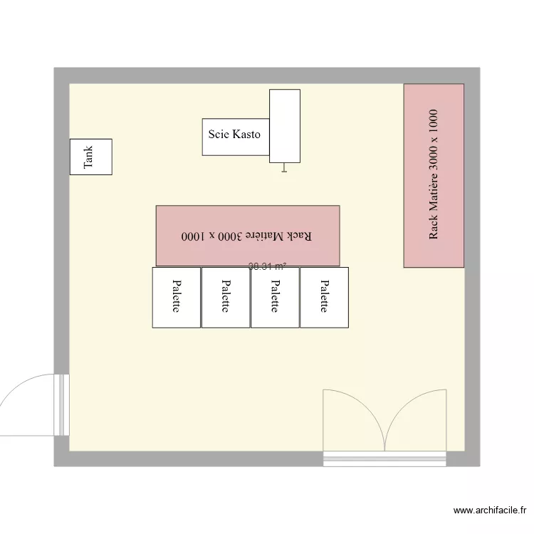 Local Stock 3 eme. Plan de 