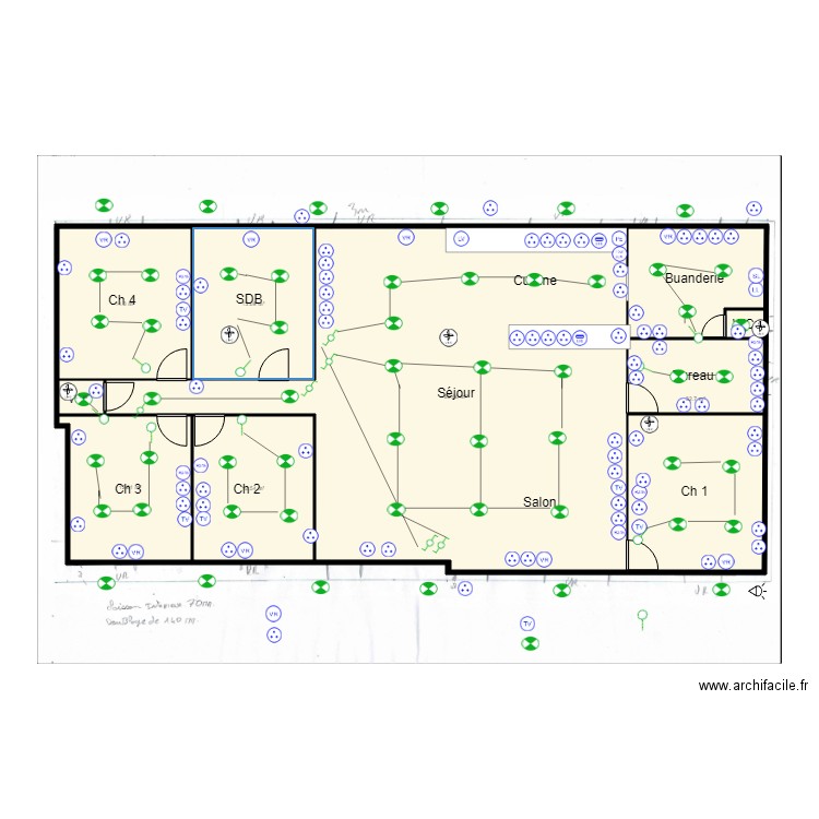 plan david josse electricite. Plan de 0 pièce et 0 m2