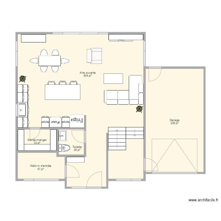 Plan 21878 modifié rdc 6. Plan de 0 pièce et 0 m2