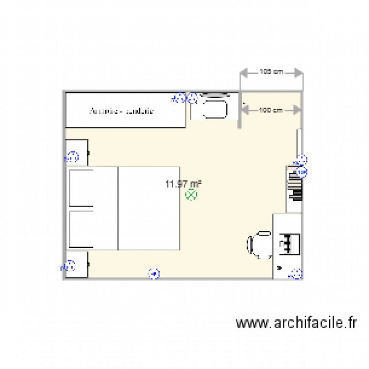 CHAMBRE ENFANT 1. Plan de 0 pièce et 0 m2