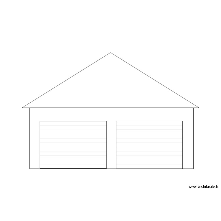 facade sud garage. Plan de 0 pièce et 0 m2