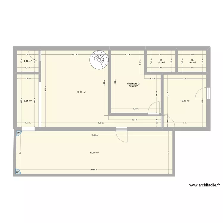 maison. Plan de 