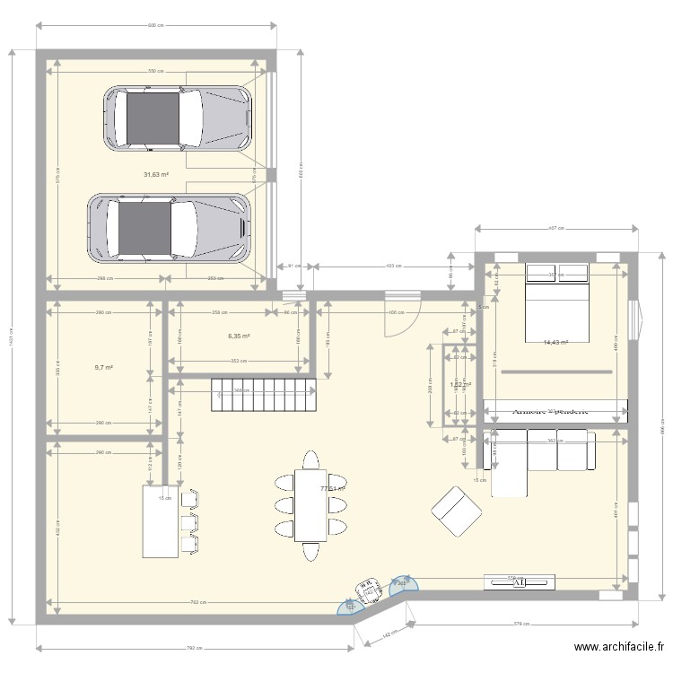 plan avec parcelle voisine ind 13. Plan de 0 pièce et 0 m2