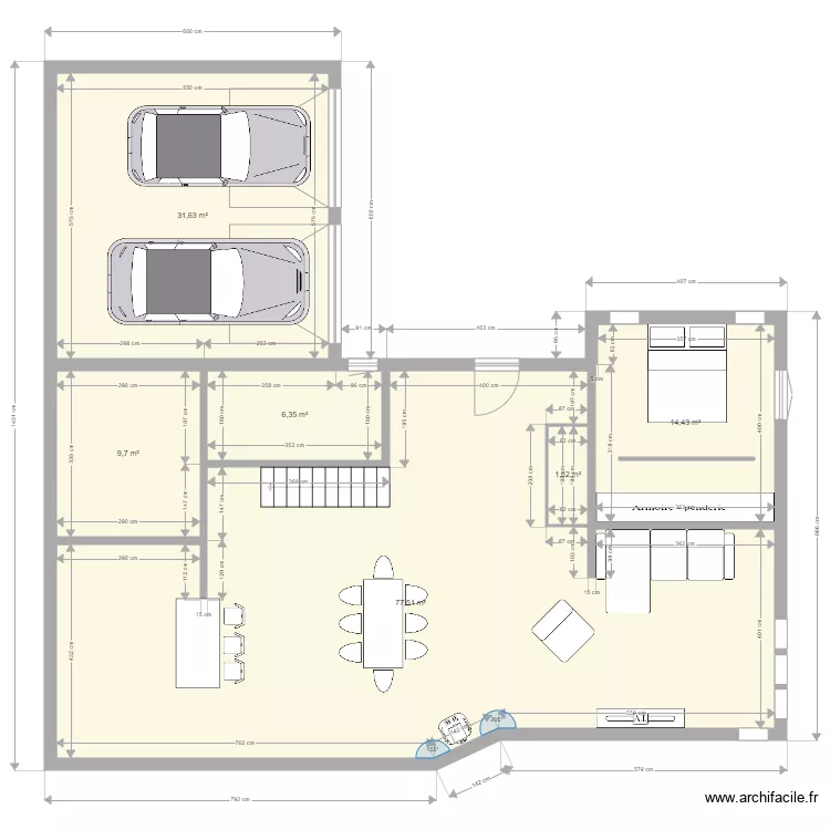 plan avec parcelle voisine ind 13. Plan de 