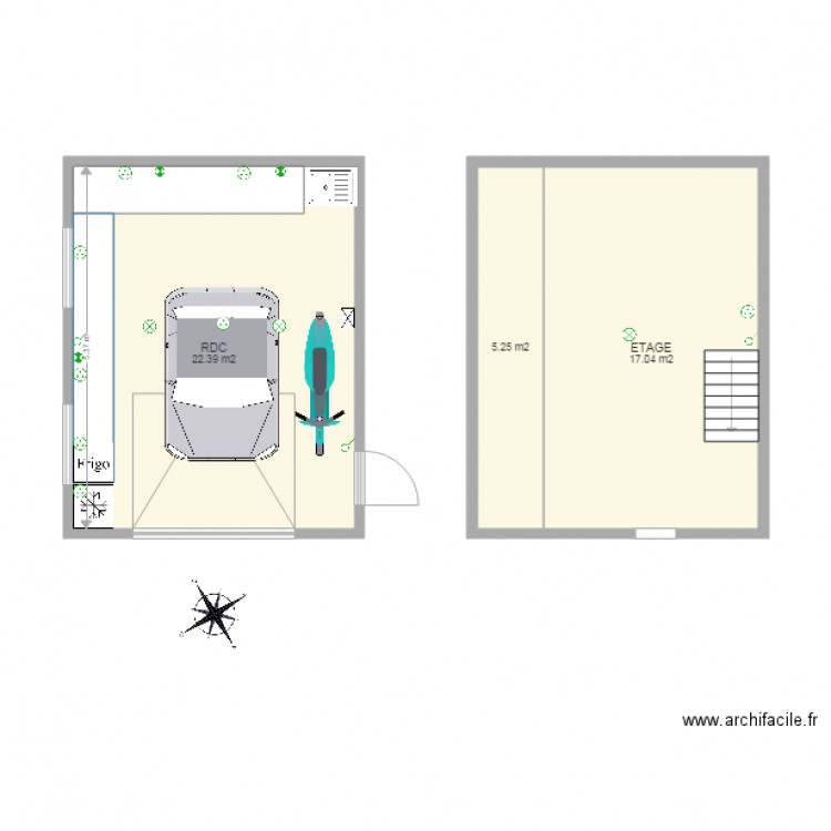 Garages. Plan de 0 pièce et 0 m2