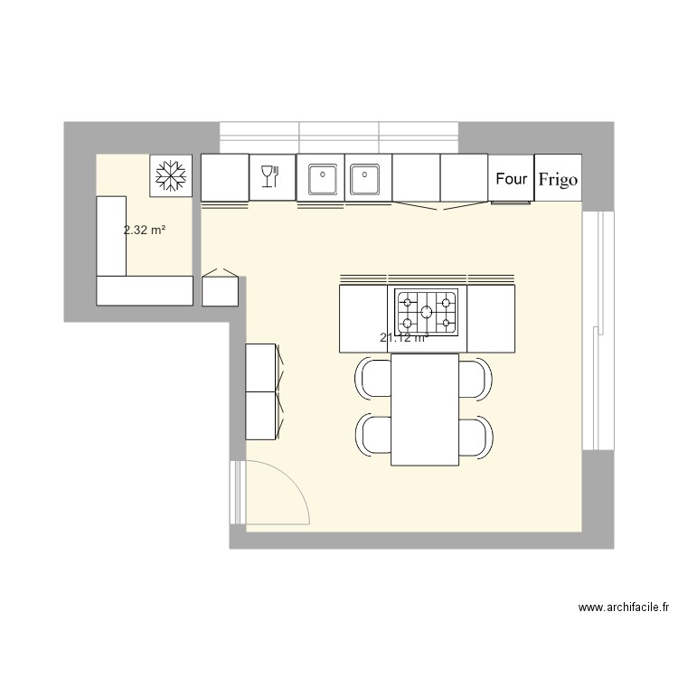 cuisinefinale. Plan de 0 pièce et 0 m2