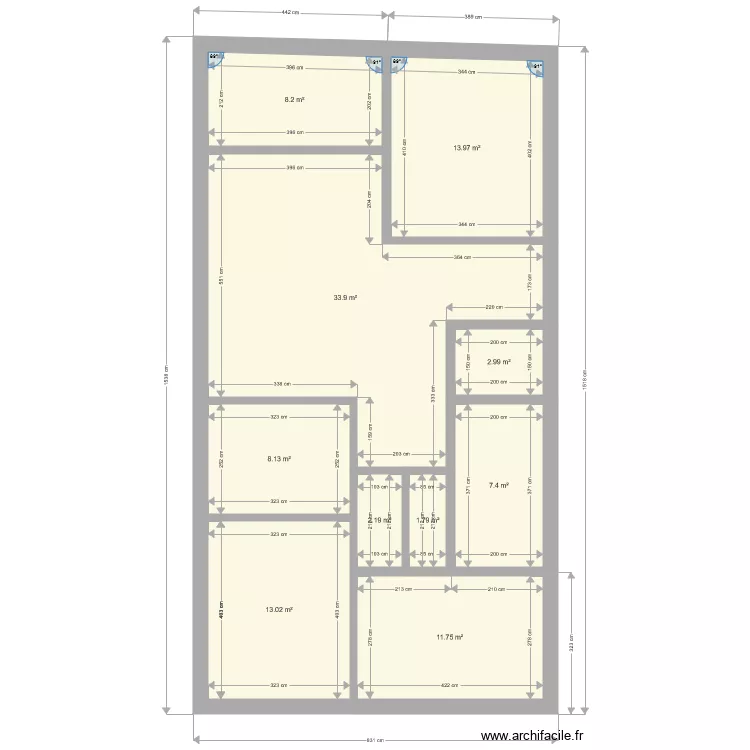 farciennes 72. Plan de 