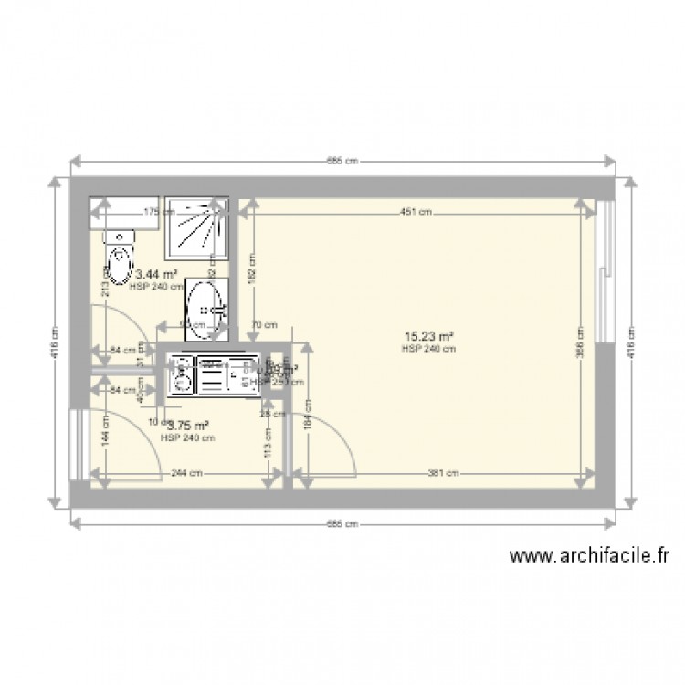 Felicité AVANT. Plan de 0 pièce et 0 m2